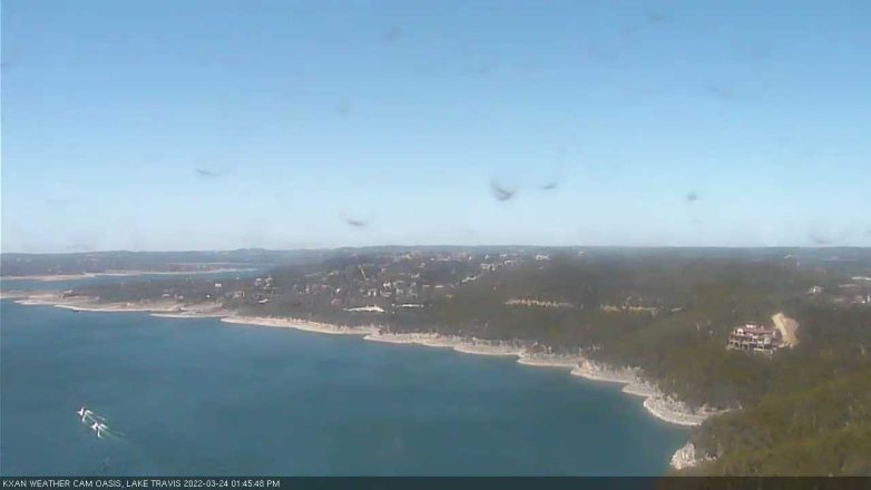 Lake Travis webcam, March 24, 2022 1:45 PM CT