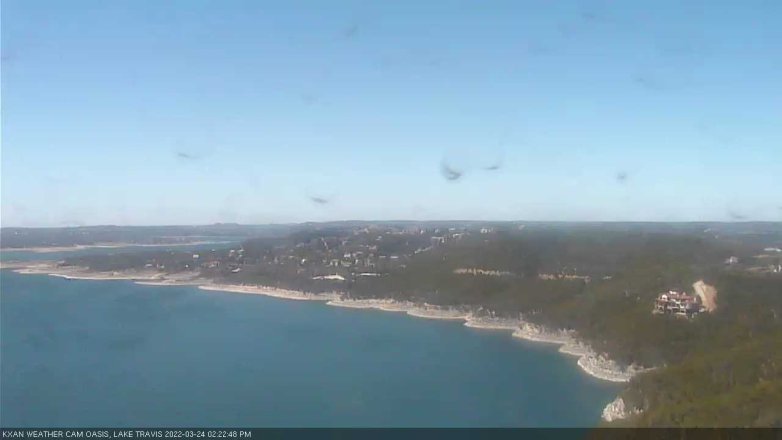 Lake Travis webcam, March 24, 2022 2:25 PM CT