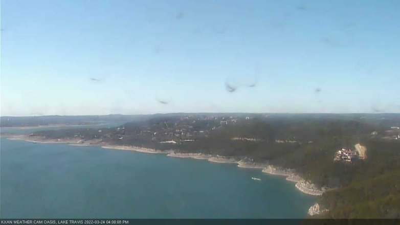 Lake Travis webcam, March 24, 2022 4:00 PM CT