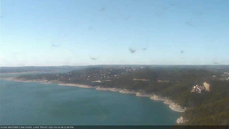 Lake Travis webcam, March 24, 2022 4:25 PM CT