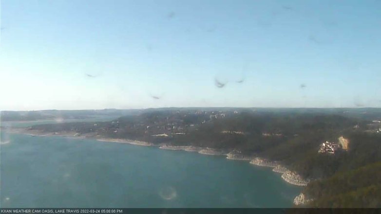 Lake Travis webcam, March 24, 2022 5:00 PM CT