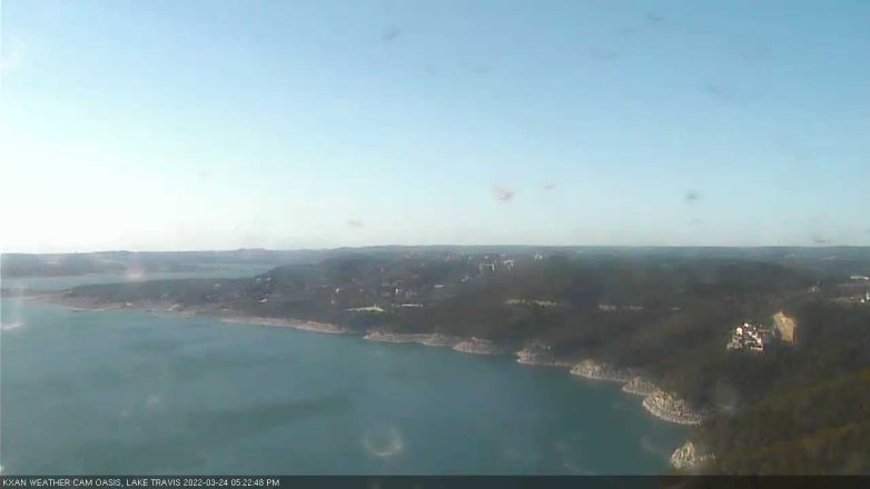 Lake Travis webcam, March 24, 2022 5:25 PM CT