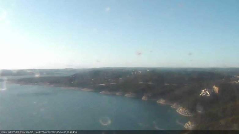 Lake Travis webcam, March 24, 2022 6:00 PM CT