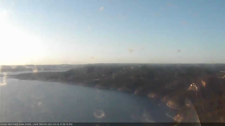 Lake Travis webcam, March 24, 2022 7:00 PM CT