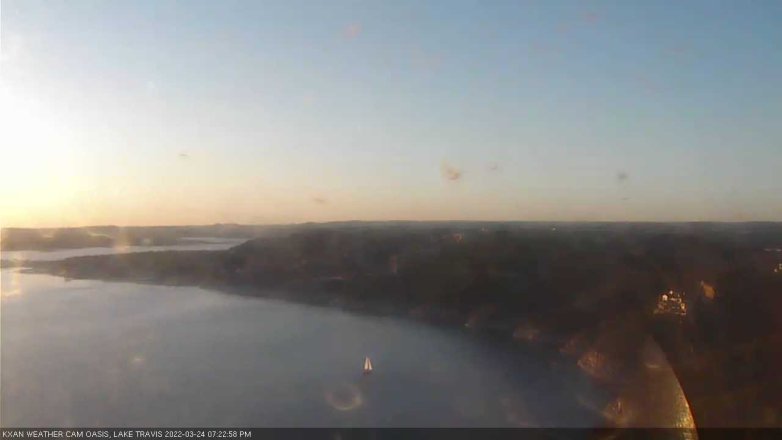 Lake Travis webcam, March 24, 2022 7:25 PM CT