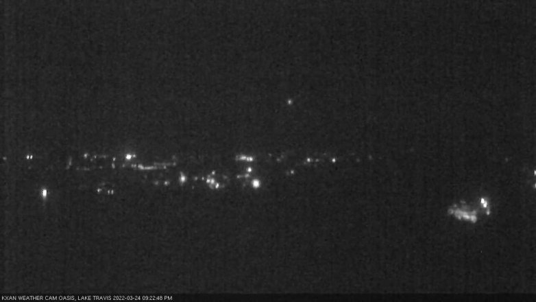 Lake Travis webcam, March 24, 2022 9:25 PM CT