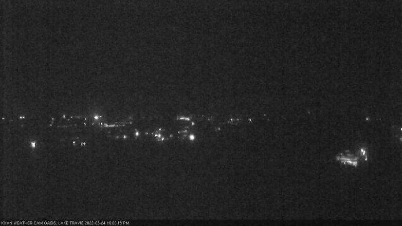 Lake Travis webcam, March 24, 2022 10:00 PM CT