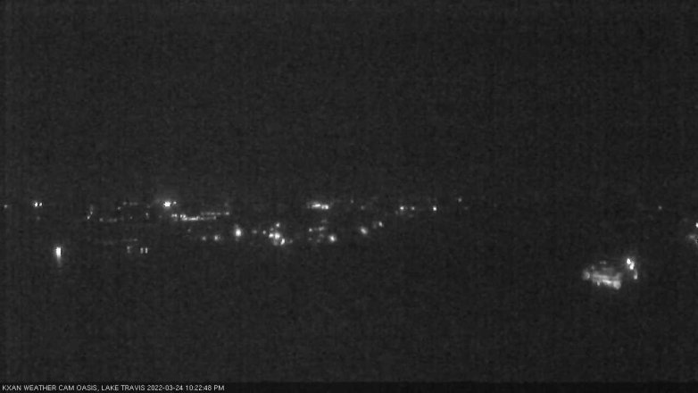 Lake Travis webcam, March 24, 2022 10:25 PM CT
