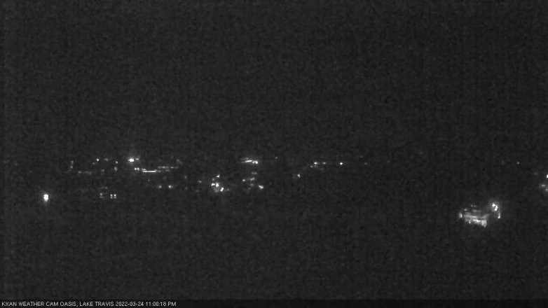 Lake Travis webcam, March 24, 2022 11:00 PM CT