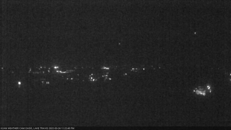 Lake Travis webcam, March 24, 2022 11:25 PM CT