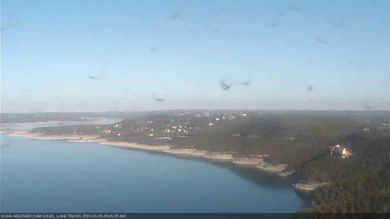 Lake Travis webcam, March 25, 2022 9:45 AM CT