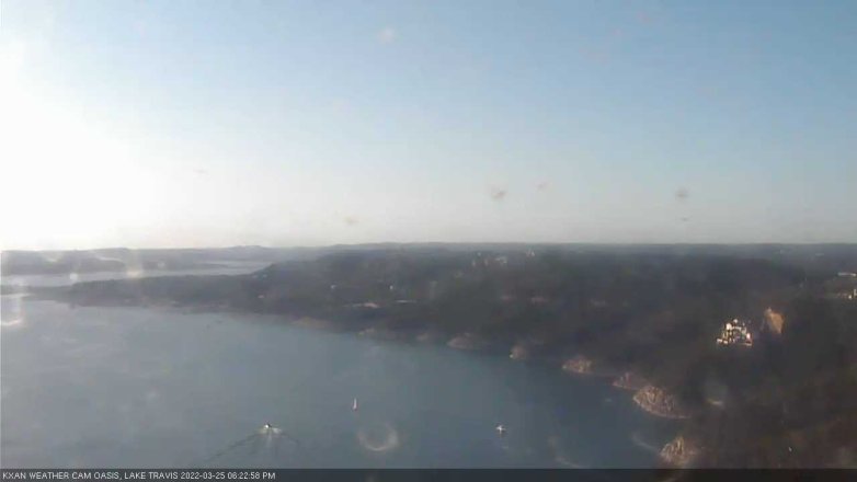 Lake Travis webcam, March 25, 2022 6:25 PM CT