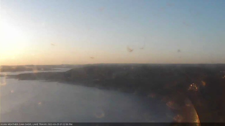 Lake Travis webcam, March 25, 2022 7:25 PM CT