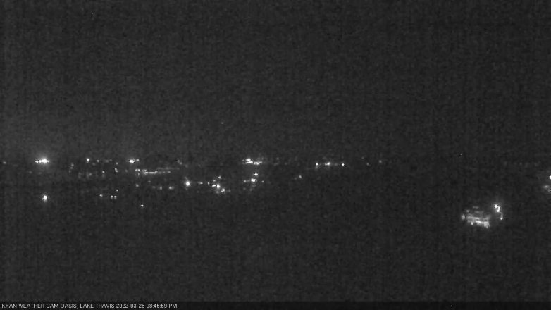 Lake Travis webcam, March 25, 2022 8:45 PM CT