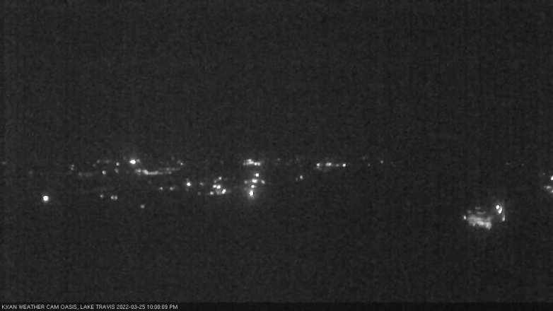 Lake Travis webcam, March 25, 2022 10:00 PM CT