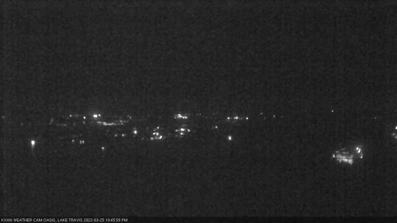 Lake Travis webcam, March 25, 2022 10:45 PM CT