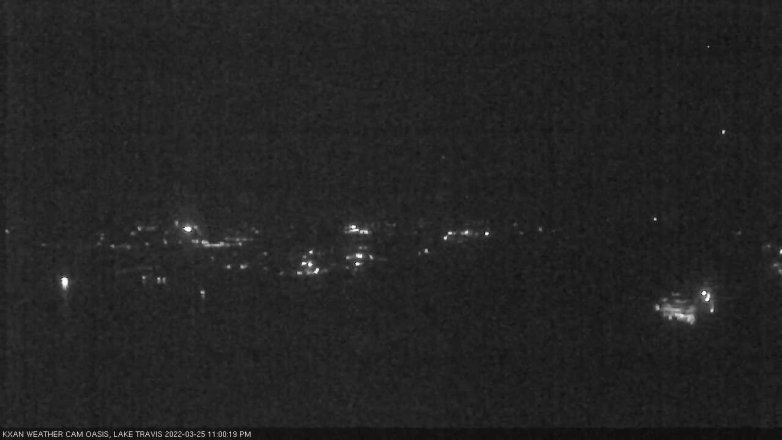 Lake Travis webcam, March 25, 2022 11:00 PM CT