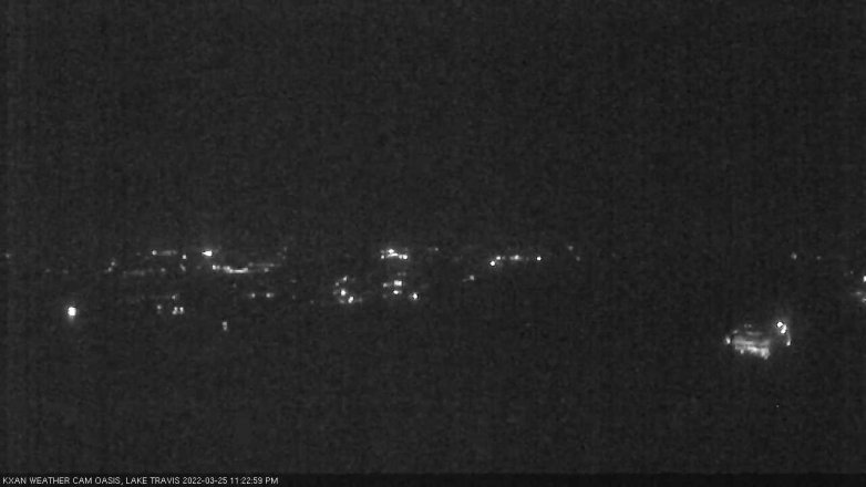 Lake Travis webcam, March 25, 2022 11:25 PM CT