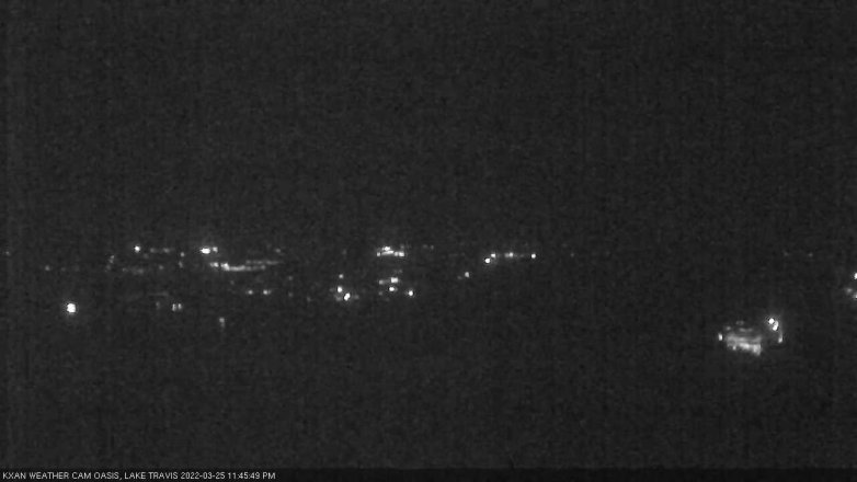 Lake Travis webcam, March 25, 2022 11:45 PM CT