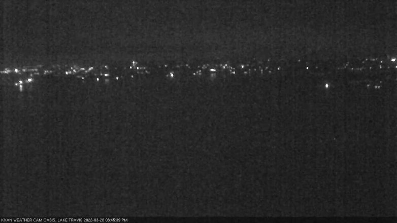 Lake Travis webcam, March 26, 2022 8:45 PM CT