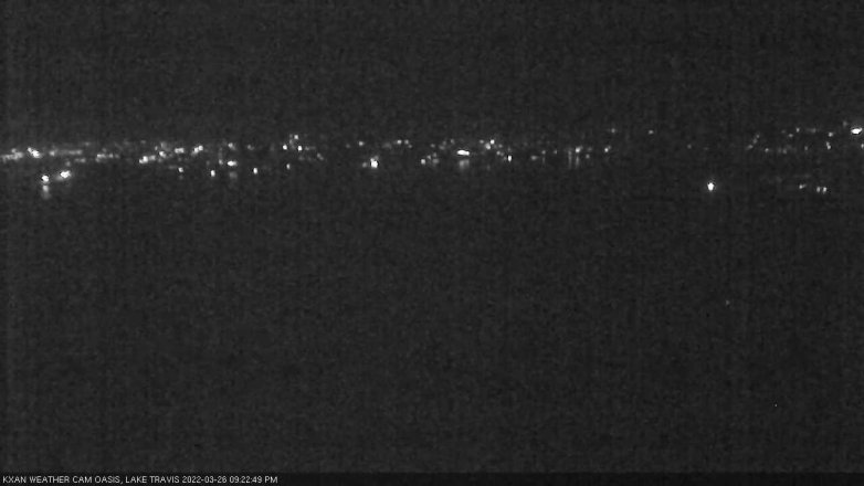Lake Travis webcam, March 26, 2022 9:25 PM CT