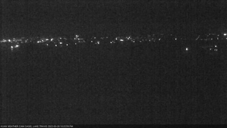 Lake Travis webcam, March 26, 2022 10:25 PM CT