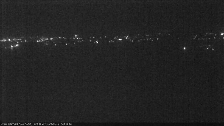 Lake Travis webcam, March 26, 2022 10:45 PM CT