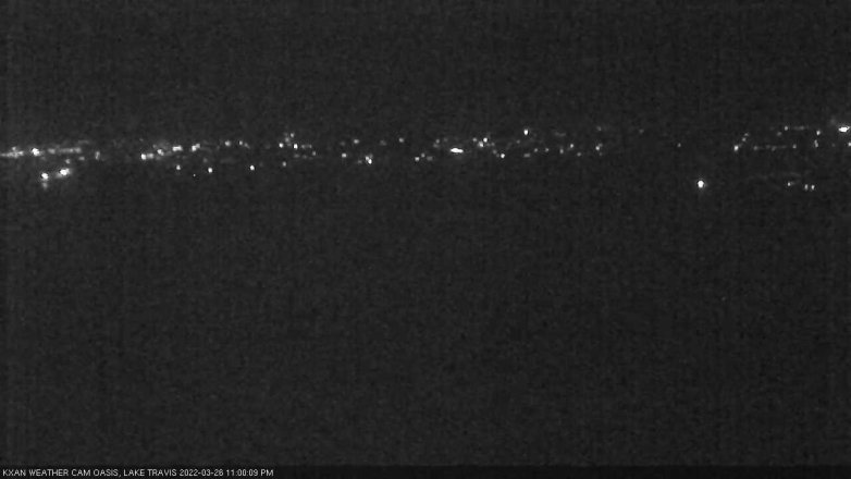 Lake Travis webcam, March 26, 2022 11:00 PM CT