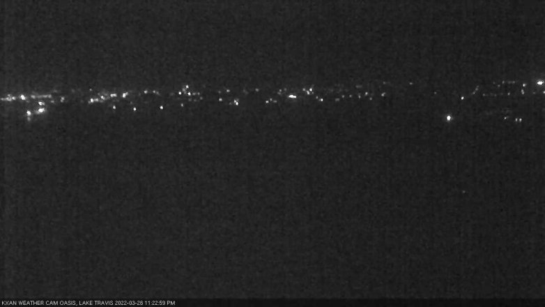 Lake Travis webcam, March 26, 2022 11:25 PM CT