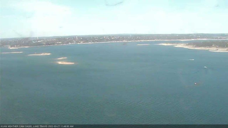 Lake Travis webcam, March 27, 2022 11:45 AM CT