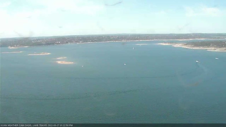 Lake Travis webcam, March 27, 2022 1:25 PM CT