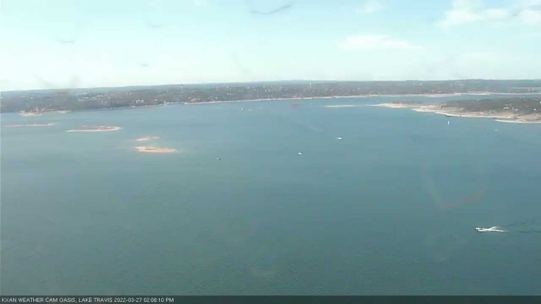 Lake Travis webcam, March 27, 2022 2:00 PM CT