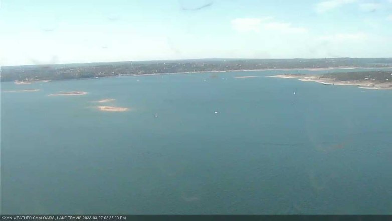 Lake Travis webcam, March 27, 2022 2:25 PM CT