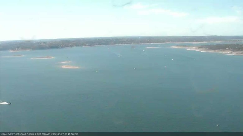Lake Travis webcam, March 27, 2022 2:45 PM CT