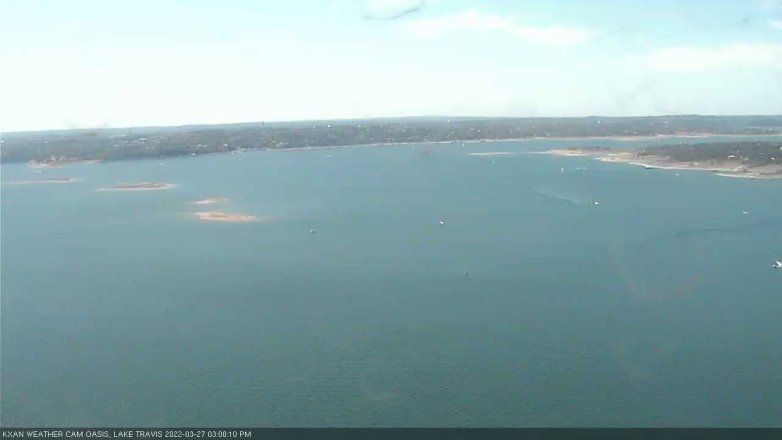 Lake Travis webcam, March 27, 2022 3:00 PM CT