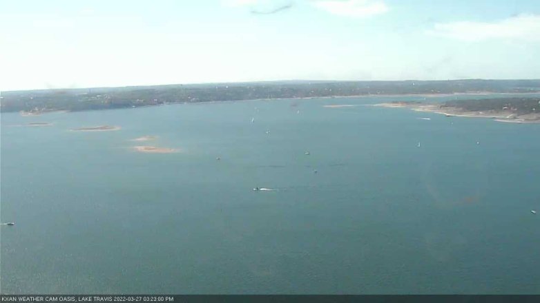Lake Travis webcam, March 27, 2022 3:25 PM CT