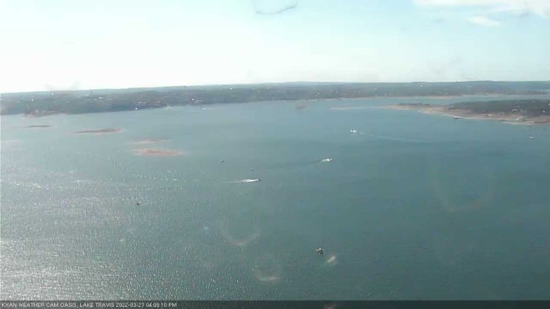 Lake Travis webcam, March 27, 2022 4:00 PM CT
