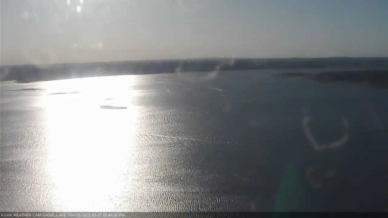 Lake Travis webcam, March 27, 2022 5:45 PM CT