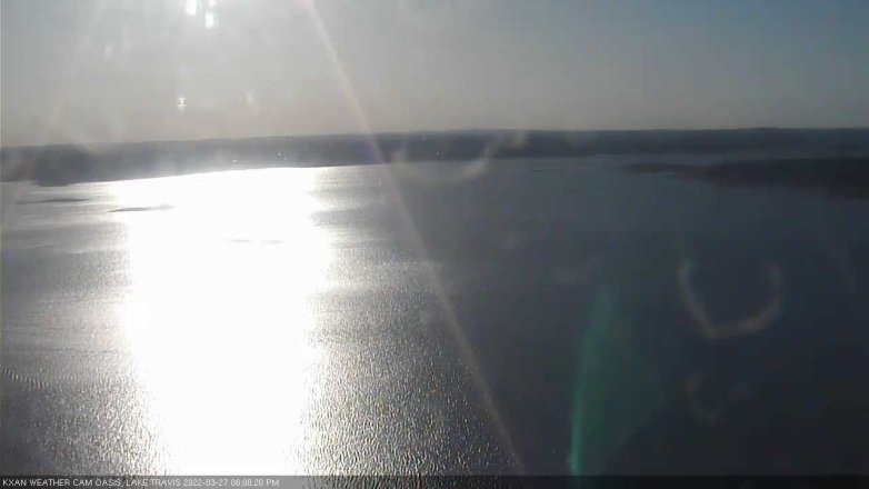 Lake Travis webcam, March 27, 2022 6:00 PM CT