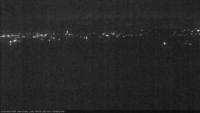 Lake Travis webcam, March 27, 2022 8:45 PM CT