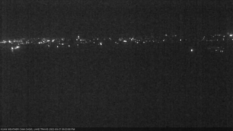 Lake Travis webcam, March 27, 2022 9:25 PM CT