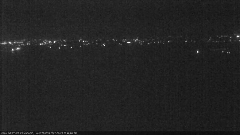 Lake Travis webcam, March 27, 2022 9:45 PM CT