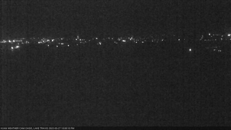 Lake Travis webcam, March 27, 2022 10:00 PM CT