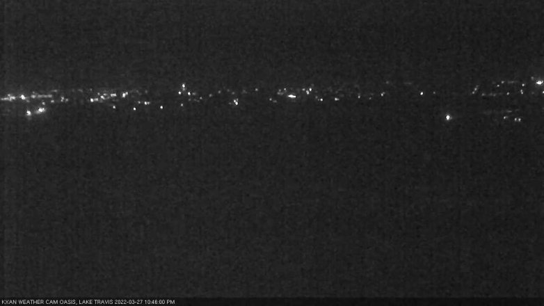 Lake Travis webcam, March 27, 2022 10:45 PM CT
