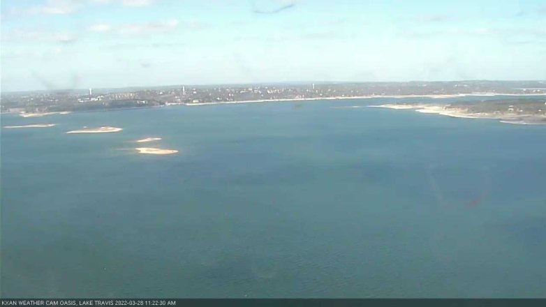Lake Travis webcam, March 28, 2022 11:25 AM CT
