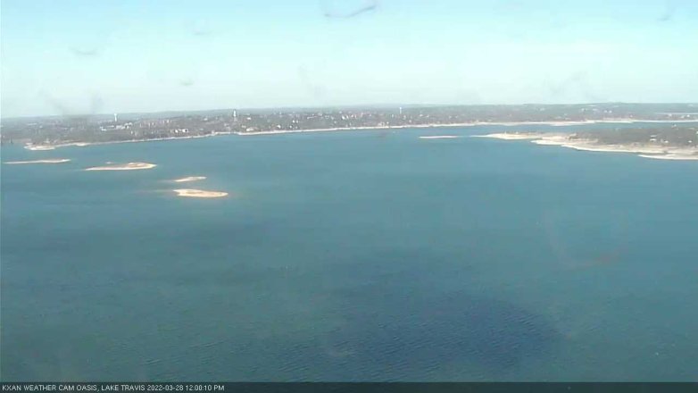 Lake Travis webcam, March 28, 2022 12:00 PM CT