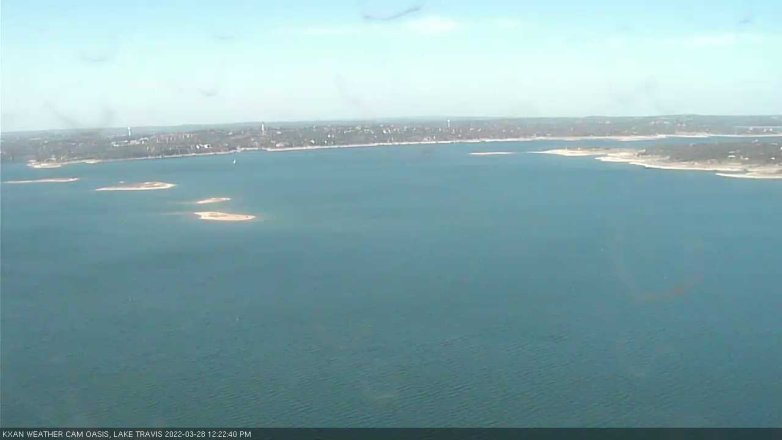Lake Travis webcam, March 28, 2022 12:25 PM CT