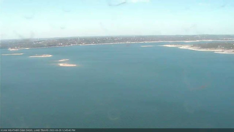 Lake Travis webcam, March 28, 2022 12:45 PM CT