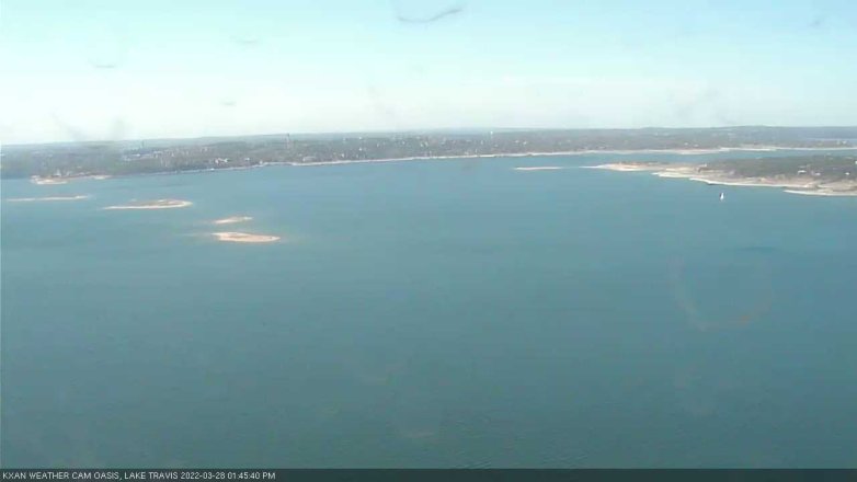 Lake Travis webcam, March 28, 2022 1:45 PM CT