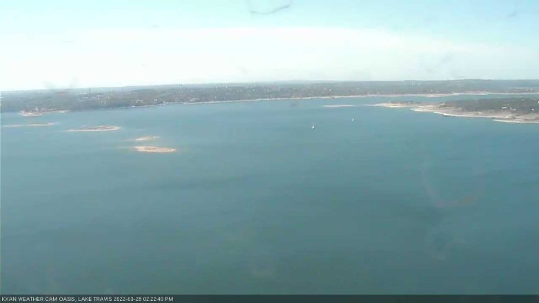Lake Travis webcam, March 28, 2022 2:25 PM CT